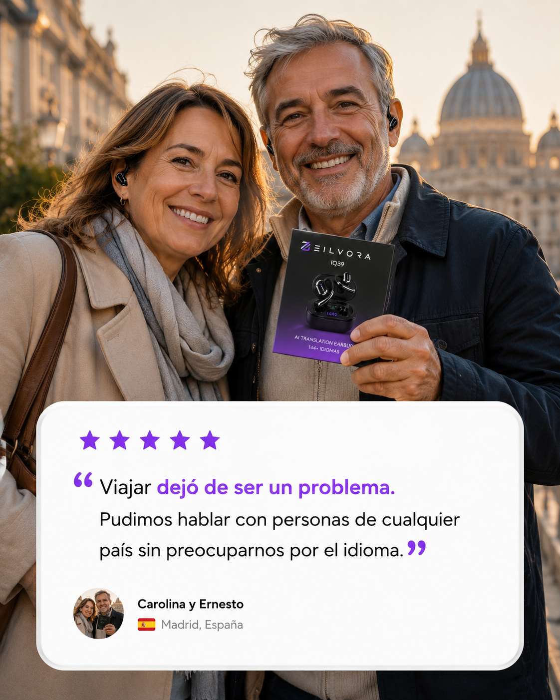 Auriculares Traductores IA ZILVORA - IQ39